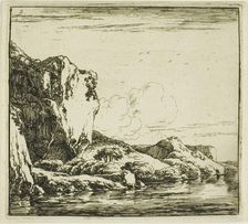 Rocky Landscape, 1645-50. Creator: Herman Naijwincx