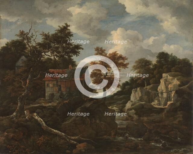 Rocky landscape, 1650-1682. Creator: Jacob van Ruisdael.