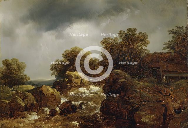 Rocky Landscape, 1855. Creator: Remigius Adrianus Haanen.