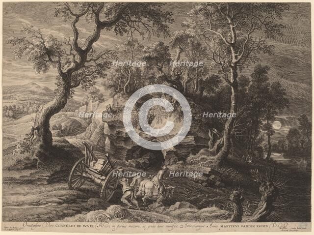 Rocky Landscape, c. 1638. Creator: Boetius Adams Bolswert.