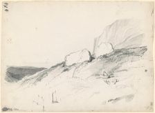 Rocky Landscape, c. 1835-1840. Creator: Seth Wells Cheney