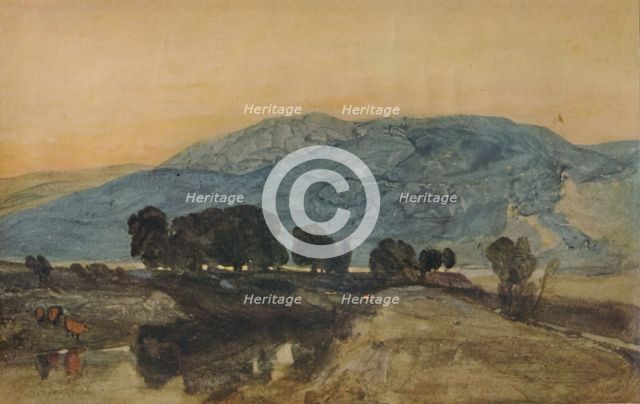 'Rocky Landscape, Sunset', 1923. Artist: John Sell Cotman.