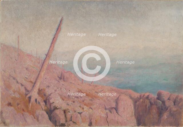 Rocky landscape, (Windthrow), early 20th century. Creator: Dezider Czölder.