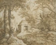 Rocky landscape with cottages. Creator: Allart van Everdingen