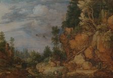 Rocky Landscape with Deer and Goats, 1620. Creator: Gillis Claesz. de Hondecoeter