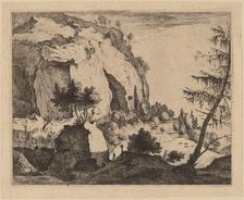 Rocky Landscape with Fir: pl.4. Creators: Roelant Roghman, Melchior Küsel
