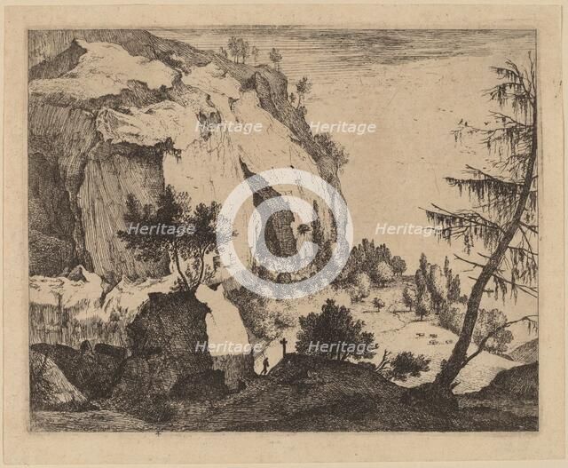 Rocky Landscape with Fir: pl.4. Creators: Roelant Roghman, Melchior Küsel.