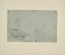 Rocky Landscape with Standing Figure, n.d. Creator: Richard Wilson