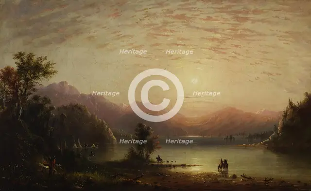 Rocky Mountain Scene, c1865. Creator: Alfred Jacob Miller.