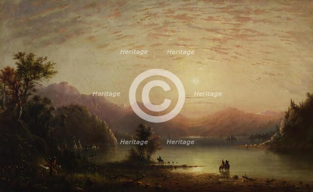 Rocky Mountain Scene, c1865. Creator: Alfred Jacob Miller.