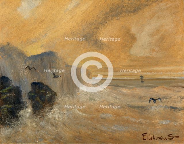 Rocky Seashore, late 19th-early 20th century. Creator: Louis Michel Eilshemius.