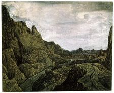 Rocky Valley with a Road 17th century. Artist: Hercules Seghers