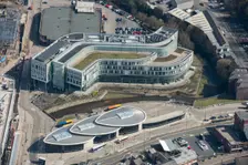Rochdale Interchange and Number One Riverside, Rochdale, 2019. Creator: Historic England