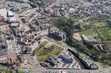 Rochdale Town Hall and environs, Rochdale, 2019. Creator: Historic England