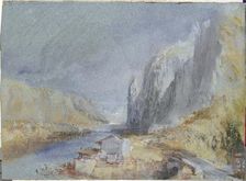 Roche à Bayard, Dinant, c1839. Creator: JMW Turner