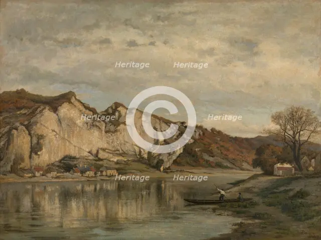 Rocher de Frêne near Profondeville, 1872. Creator: Theodore Baron.