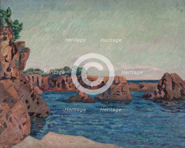 Rochers à Agay, 1895. Creator: Armand Guillaumin.