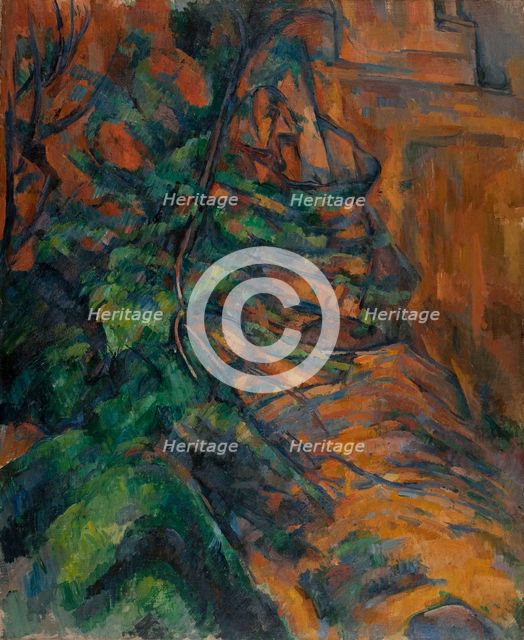 Rochers et branches à Bibémus, between 1895 and 1904. Creator: Paul Cezanne.