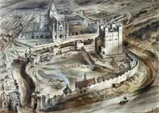 Rochester Castle, 15th century, (c1960s). Artist: Alan Ernest Sorrell