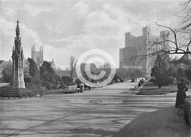 'Rochester Castle', c1896. Artist: Poulton & Co.
