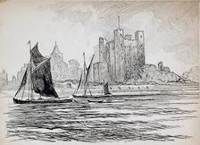 Rochester Castle, Kent, 1892-1933. Artist: Charles George Harper