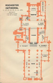 Rochester Cathedral c20th Century. Artist: John Bartholomew