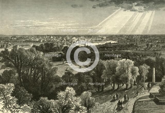 'Rochester, from Mount Hope Cemetery', 1874.  Creator: John Filmer.