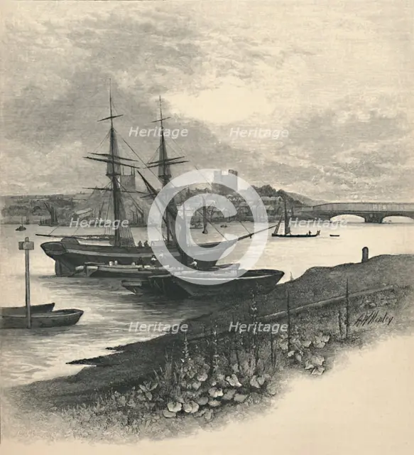'Rochester, from Strood', 1886. Artist: Unknown.