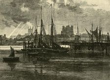 Rochester, from the Medway 1898. Creator: Unknown