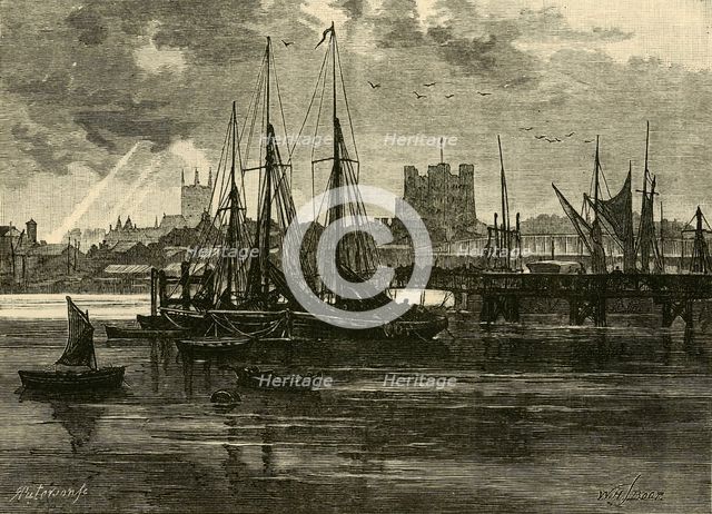 'Rochester, from the Medway', 1898. Creator: Unknown.