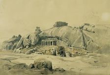 Rock temple of Mamallapuram (Mahamaleipur), India, 1858. Creator: Joseph Selleny
