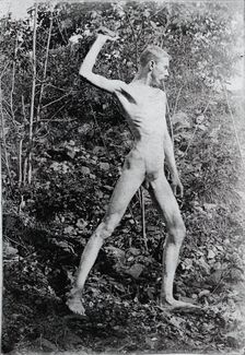 Rock Thrower, c. 1883. Creator: Thomas Eakins