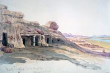 Rock Tombs, Beni Hassan, 10 March 1863 Egypt, 1863. Artist: Charles Emile de Tournemine