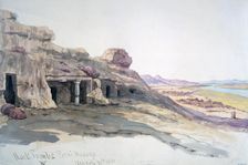 Rock Tombs, Beni Hassan, 10 March 1863 Egypt, 1863. Artist: Charles Emile de Tournemine