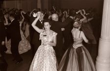 Rock and Roll at a staff dance, York, Yorkshire, 1957