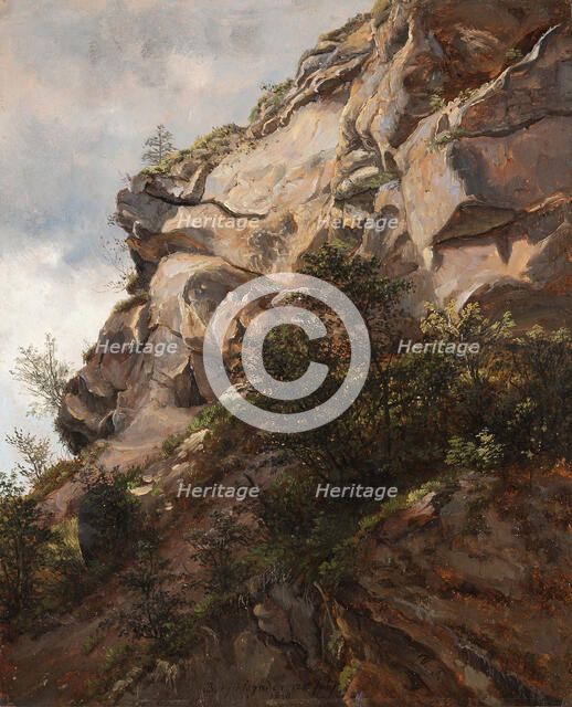 Rock at Berchtesgaden. Creator: Thomas Fearnley.