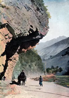 Rock close to the village of Annaour, c1890. Artist: Gillot