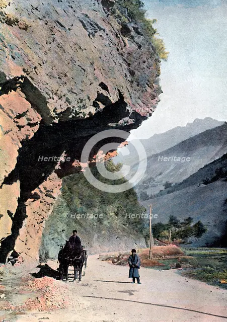 Rock close to the village of Annaour, c1890. Artist: Gillot