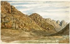 Rock Cliffs along the Romanche, 1858. Creator: Paul Huet