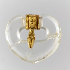 Rock Crystal Belt Buckle, East German (buckle), Byzantine (tongue), ca. 500 (buckle), 500-600 (tongu Creator: Unknown