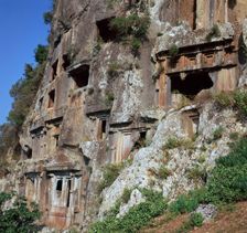 Rock-cut tombs in Telmessos Lykian, 4th century BC