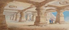 Rock Cut Temple, Ellora Maharashtra, India, 1878. Artist: Edward Arthur Heffer