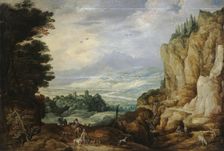 Rock Landscape with a Waterfall, 1610. Creators: Joos de Momper, the younger, Jan Brueghel the Elder