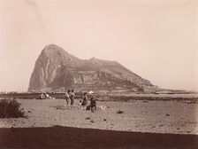 Rock of Gibraltar, 1880s-90s. Creator: Unknown