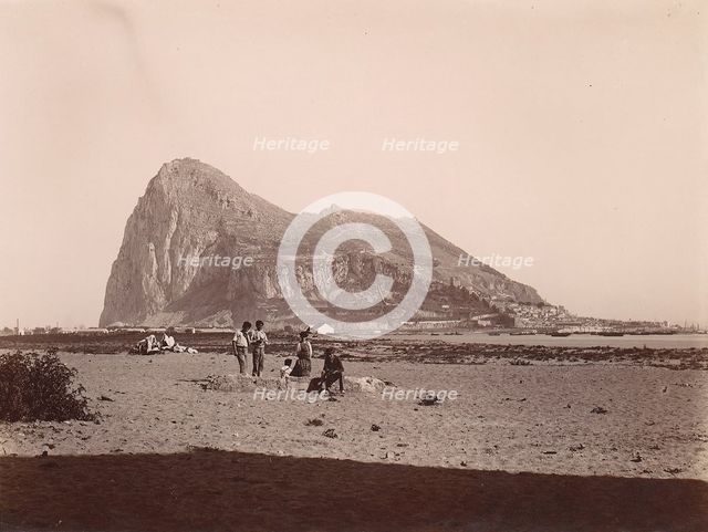 Rock of Gibraltar, 1880s-90s. Creator: Unknown.