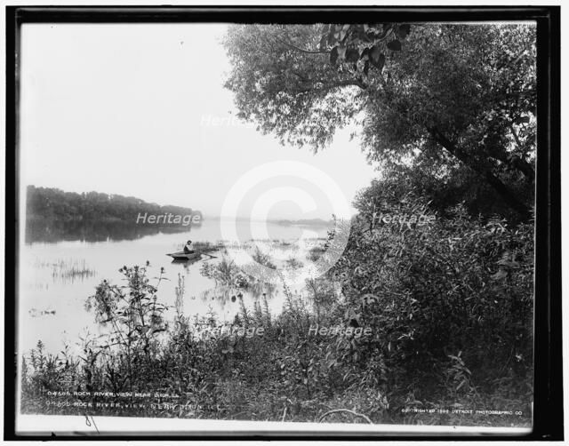 Rock River view near Dixon, Ill., c1898. Creator: Unknown.