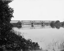 Rock River Bridge near Nelson, Ill., c1898. Creator: Unknown