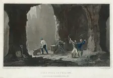 Rock Salt: Miners at work in salt mine near Cracow, Poland, c1820. Creator: Unknown