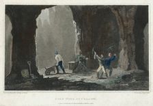 Rock Salt: Miners at work in salt mine near Cracow, Poland, c1820. Creator: Unknown