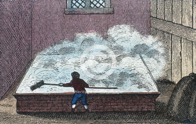 Rock Salt: Refining salt, Northwich, Cheshire, England, c19th century. Artist: Unknown